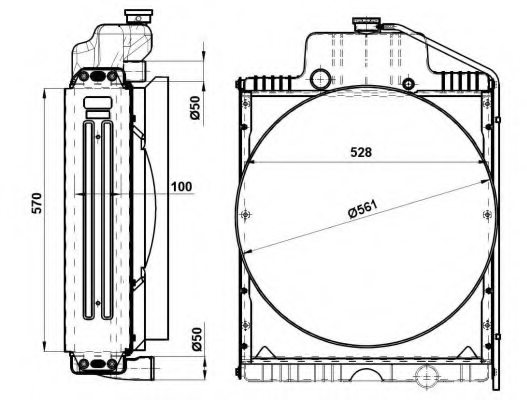 NRF 54096 Radiator, engine cooling